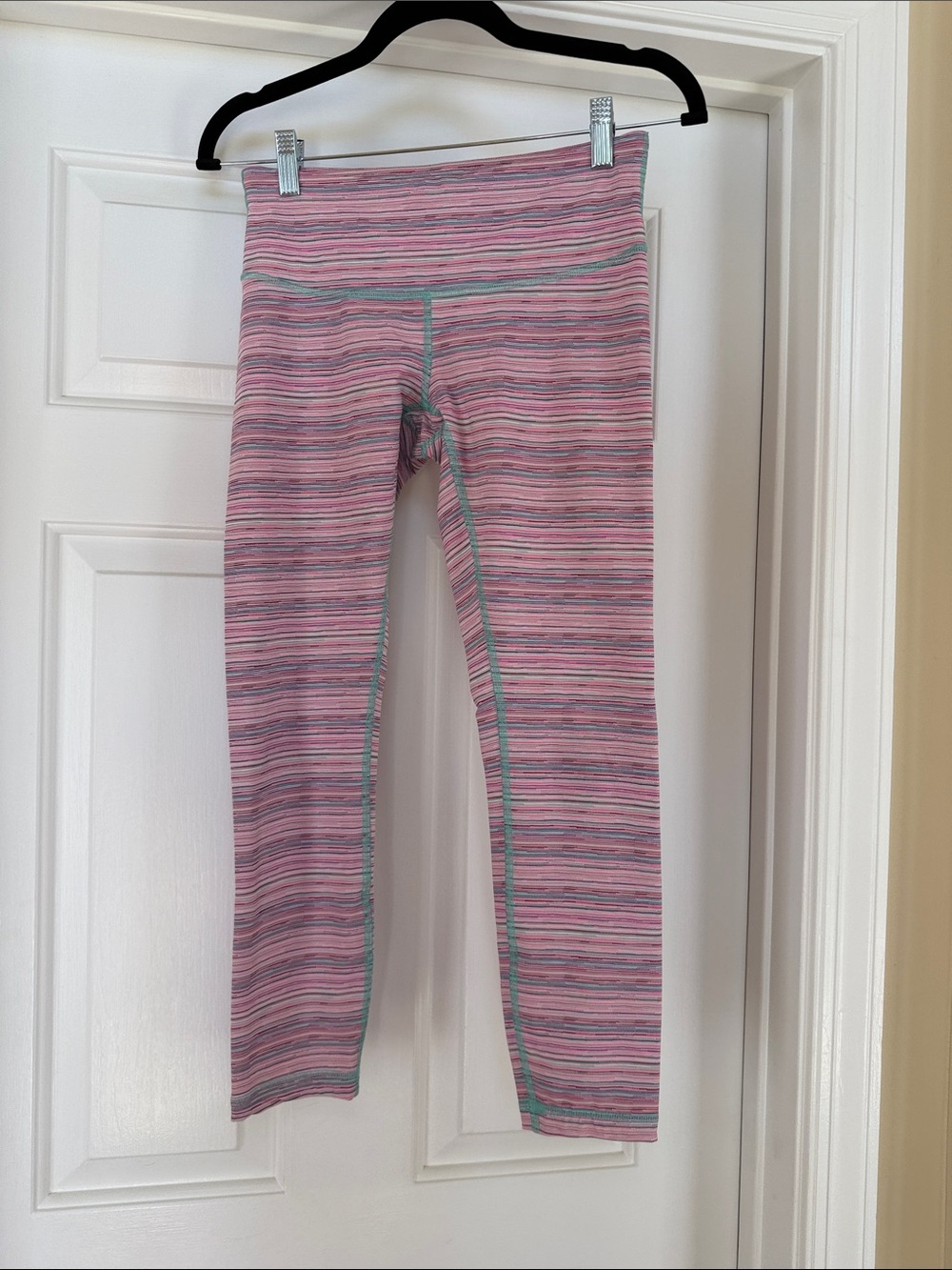 lululemon athletica Pink Striped Girls' Leggings